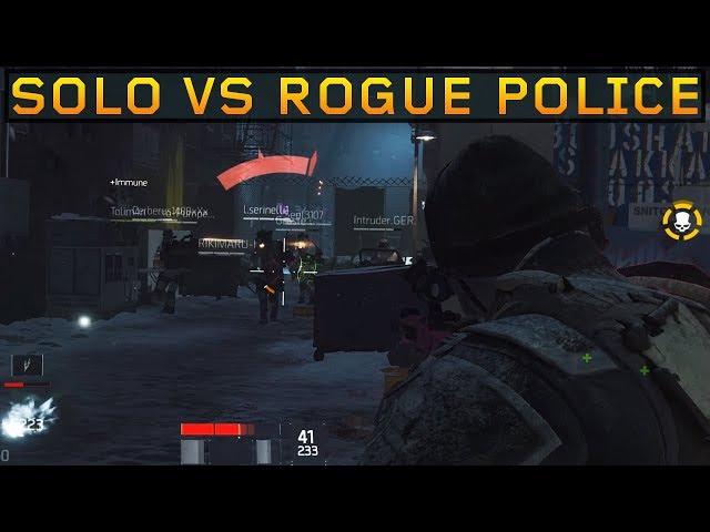 Solo Striker vs Rogue Police! SOLO DZ PVP #77 (The Division 1.8.3)