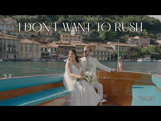 Trailer Wedding on Iseo Lake at Residence Oldofredi in Italy - Alfredo Mareschi Wedding Videographer