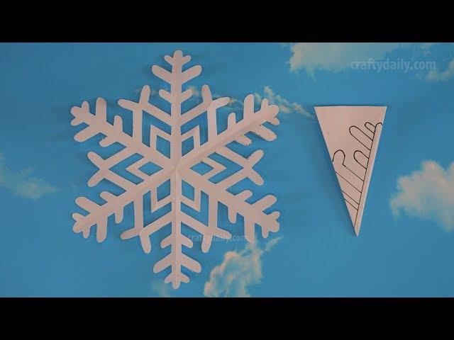 How to make easy paper snowflakes - Paper Snowflake #08