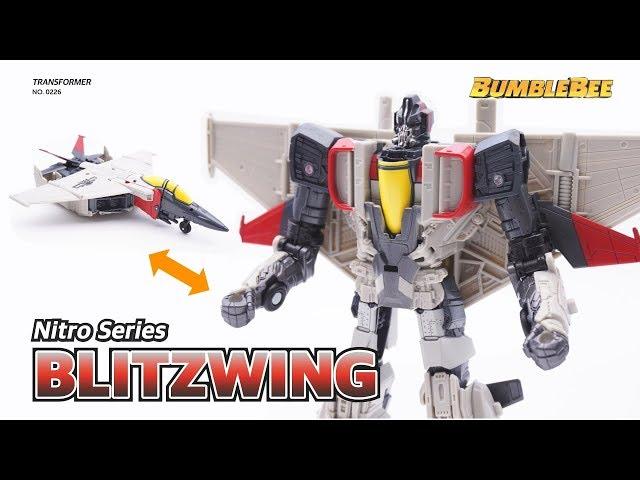 Transformers Bumblebee movie BLITZWING! Nitro Igniters Toy Robot Stopmotion Video Review!