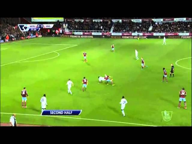 Goals Highlights Premier League 2014/15 West Ham - Aston Villa