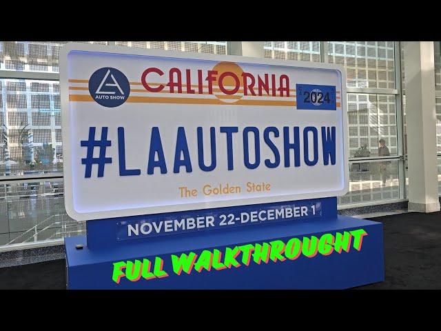 LA auto show 2024, Los Angeles California, full car show tour walkthrough