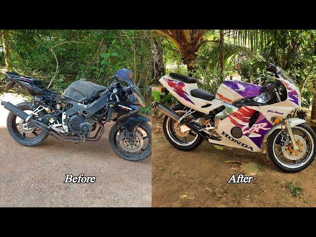 Honda CBR 250 MC22 Full Restoration ( 4 cylinder engine) 24Min video