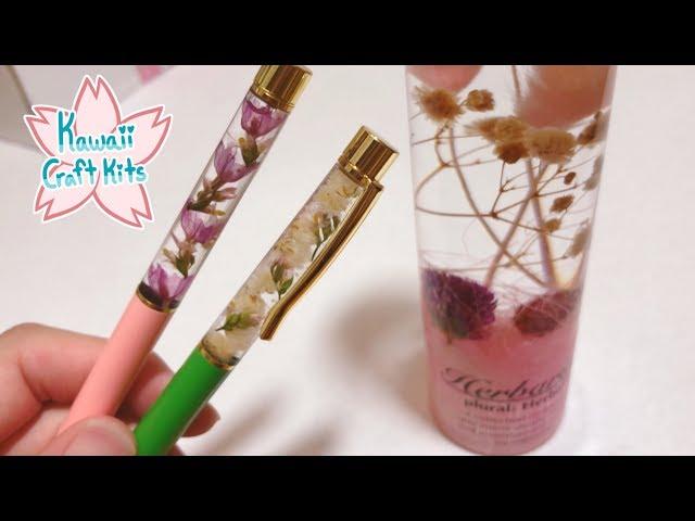 Making a Herbarium Bottle and Herbarium Pens using a Kawaii Craft Kits