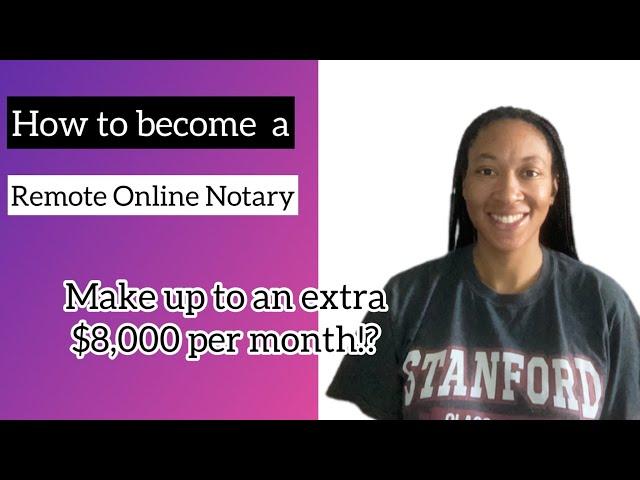 How to become a Remote Online Notary | Beginners Guide | Make Money Online & From Home 2022