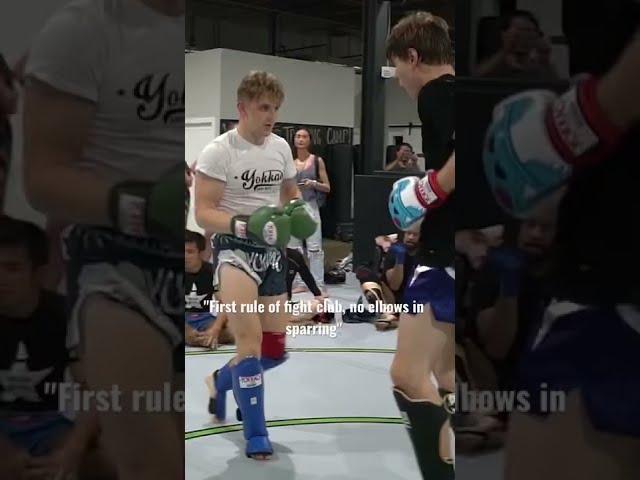 First rule of fight club, no elbows in sparring‍