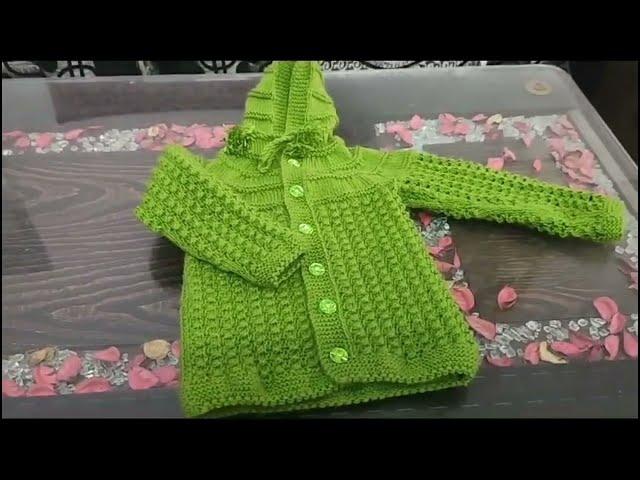 wow so beautiful knitting baby Sweater. # meera creations.