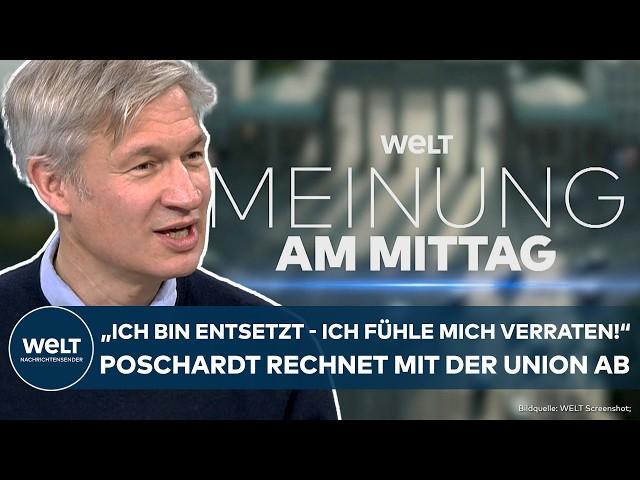 FRIEDRICH MERZ' SCHULDEN-KNALLER: "Ich bin entsetzt!" Wortbruch? Ulf Poschardt fassungslos