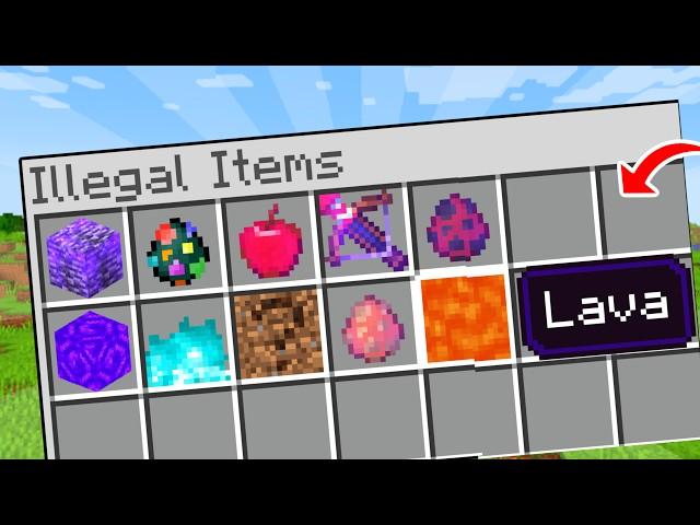 I Collected Every ILLEGAL ITEM In Minecraft! (Bedrock Edition)