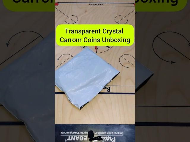 My New Transparent Crystal Carrom Coin Unboxing  #shorts #youtubeshorts #shortsfeed