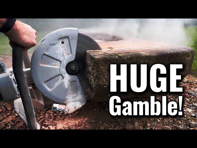 Carving a Massive Stone Sink – English Cottage Reno | My Tiny Estate