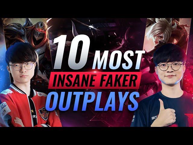 10 Most INSANE FAKER OUTPLAYS In League of Legends Esports History