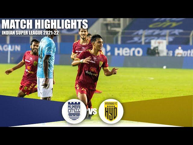 ISL 2021-22 M​10 Highlights:​ Mumbai City FC Vs Hyderabad FC