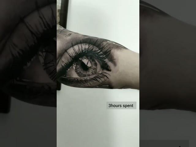 Realistic eye #tattoo #shorts