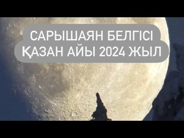 САРЫШАЯН белгісі ҚАЗАН айы  2024 г.