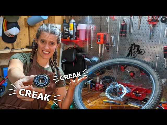 How to stop a CREAKY rear hub (Shimano 12-speed Micro Spline overhaul) | Syd Fixes Bikes