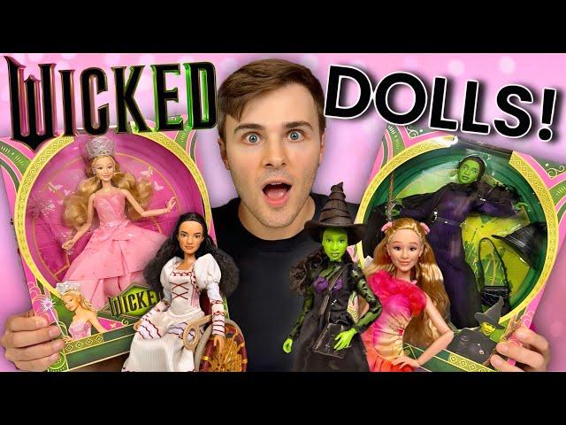 WICKED DOLLS! Unboxing, Review, HONEST Opinions! New by Mattel! Glinda, Elphaba, & Nessarose HAUL!