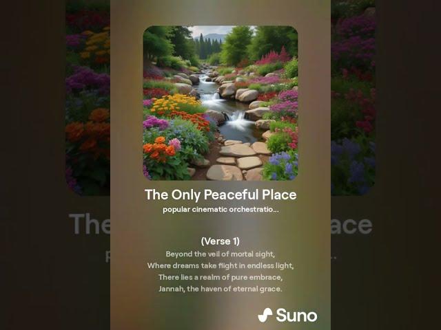 The Only Peaceful Place #instrumentalvibes #nasheed #allah #light #jannah