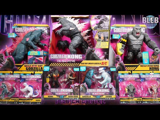 Godzilla x Kong toy collection ASMR unboxing | The New Empire | Mega Heat Ray | Mega Punching Kong