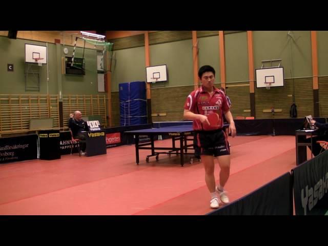 Mattias Översjö - Zhao Peng (2:a set), Mariedals IK - Eslövs AI