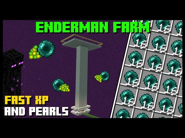 Minecraft Bedrock Edition: ENDERMAN XP FARM! - 1.18+ Tutorial