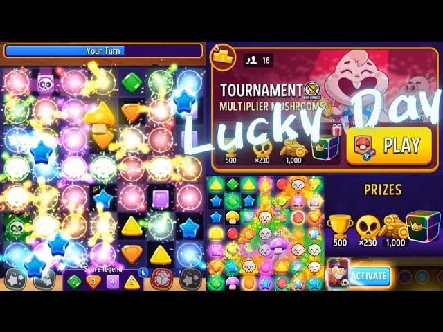 Lucky Day, Tournament Winner, Multiplier Mushrooms, Match Masters #Masters #Match #Tournament