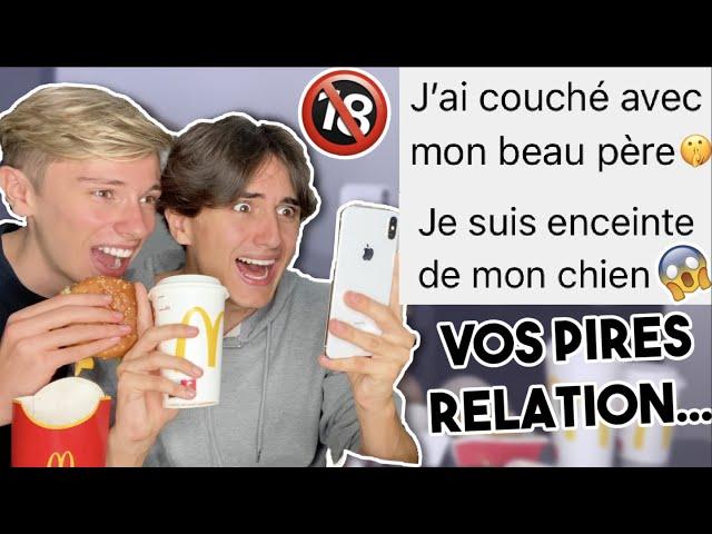 VOS PIRES RELATIONS..(ON EST CHOQUÉ)