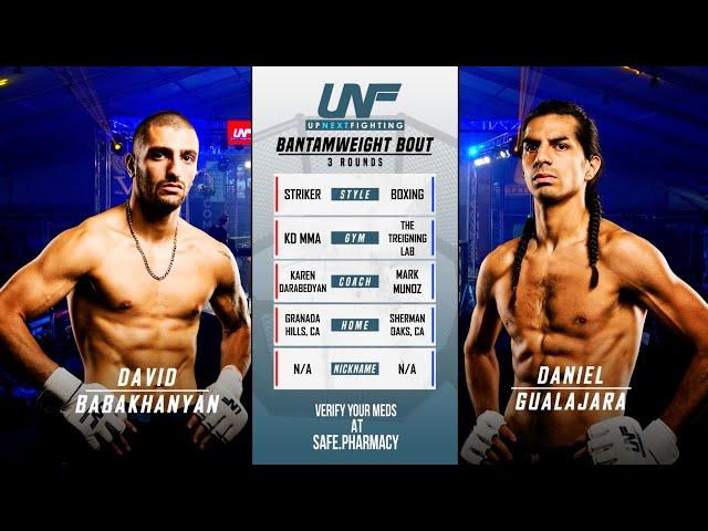 FULL BOUT: DAVID BABAKHANYAN vs DANIEL GUALAJARA (Bantamweight) | Up Next Fighting 8