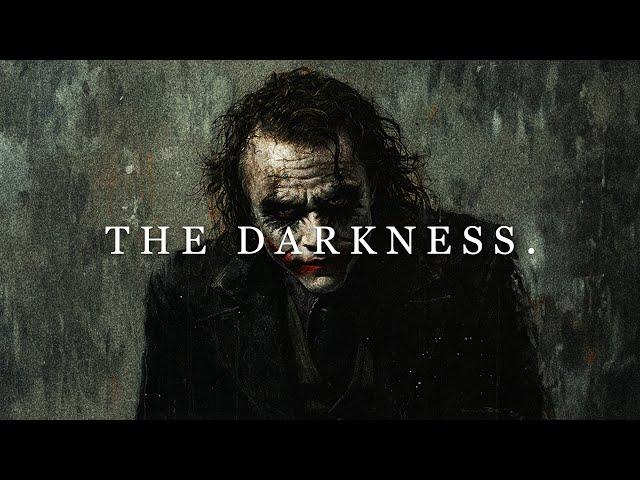 the darkness is what I need.