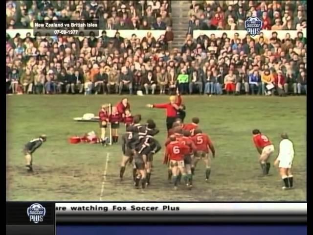 1977 Rugby Union Match: New Zealand All Blacks vs British and Irish Lions (2nd Test)