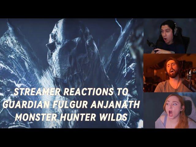 Monster Hunter Wilds - Streamers Reaction To Guardian Fulgur Anjanath