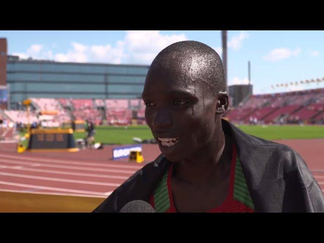 IAAF World U20 Tampere - Leonard Bett KEN 3000M Steeple Silver