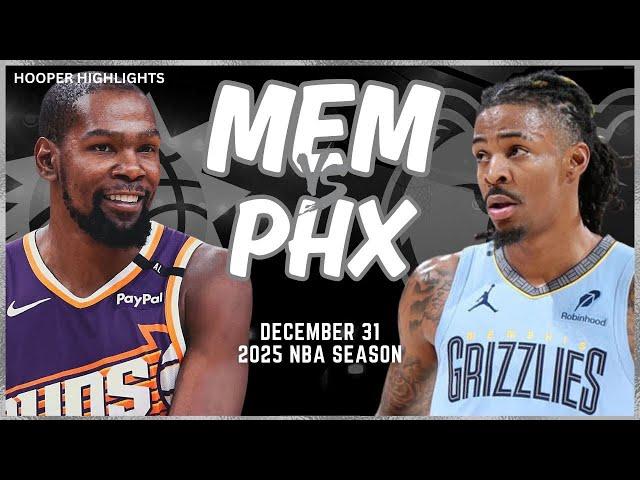 Phoenix Suns vs Memphis Grizzlies Full Game Highlights | Dec 31 | 2025 NBA Season