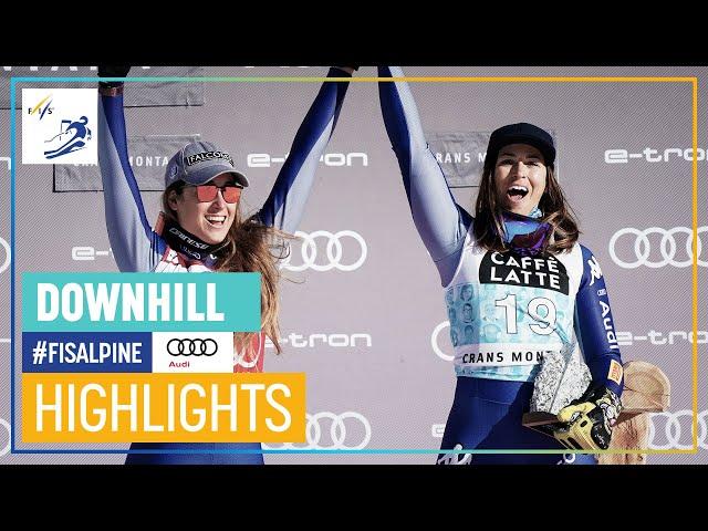 Goggia leads Italian festival | Women's Downhill #2 | Crans Montana | FIS Alpine