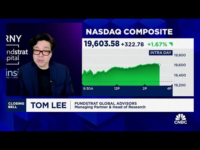 It's still a buy-the-dip market, says Fundstrat's Tom Lee