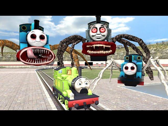 Building a Thomas Oliver Train Chased By New Cursed Spider Thomas The Train Family in Garry's Mod