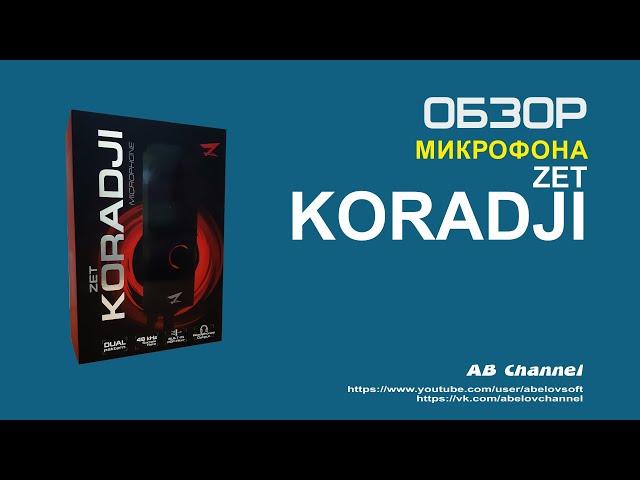 Обзор микрофона Zet Koradji