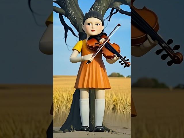 Squid play the violin#squidgame #squidgame2 #ai #ruinedbyai #shorts