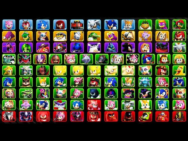 Sonic Forces Speed Battle: All 100 Characters Gameplay