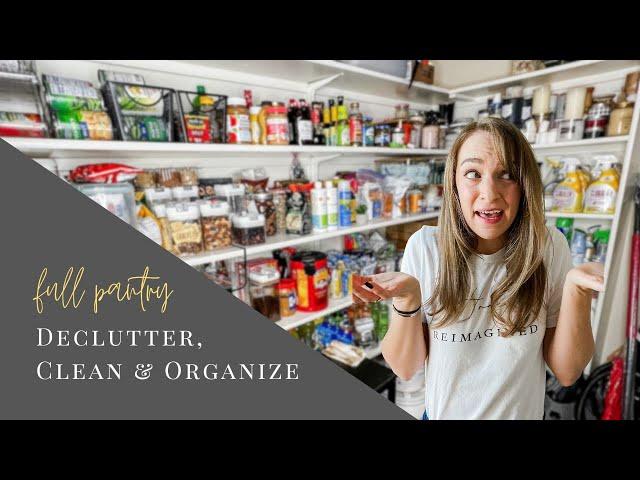 Decluttering & Organizing My HUGE Pantry