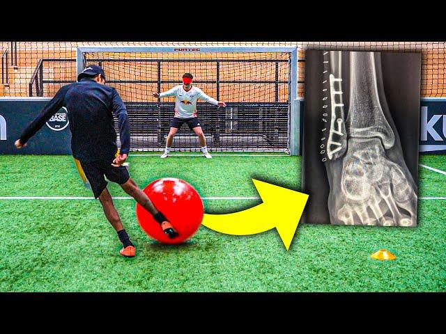 SEINE ERSTE FUßBALL CHALLENGE NACH DEM BEINBRUCH!