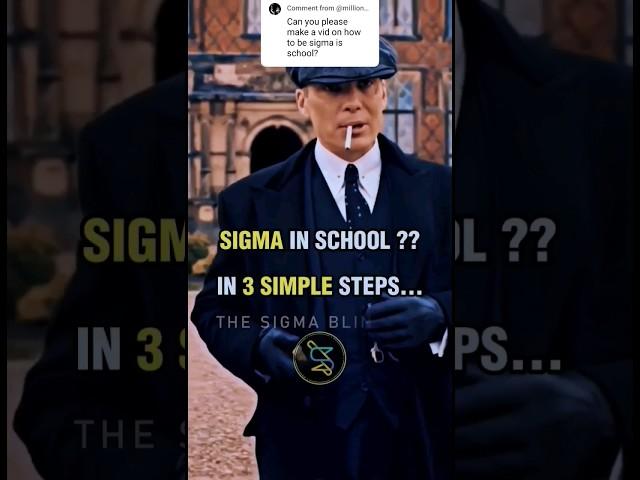 How to be SIGMA IN SCHOOL ~ Thomas Shelby Sigma Rule  #shorts #motivation #quotes #attitude