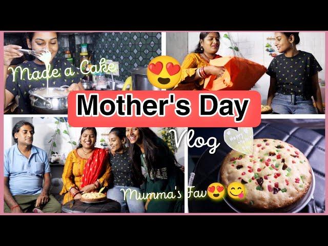 Mother's Day Vlog  | *Surprising Her* Made My Mom's Favorite *Fruit Cake* *Cute* | Kajal Sharma