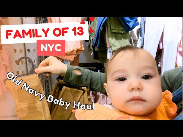 Family of 13 NYC ️ Old Navy Baby Haul + Church and Sunday Afternoon in the City