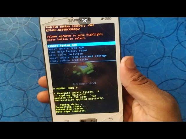 Hard reset in Samsung galaxy Core 2(SM-G355H) //Factory reset //