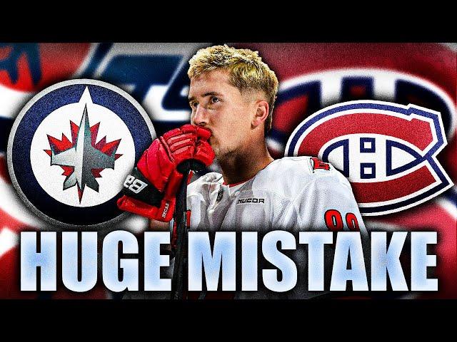 THE MONTREAL CANADIENS & WINNIPEG JETS MADE A HUGE MISTAKE HERE… (Martin Necas)