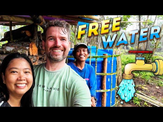 SIMPLE DIY RAINWATER HARVESTING SYSTEM FOR OUR FARM | ISLAND LIFE