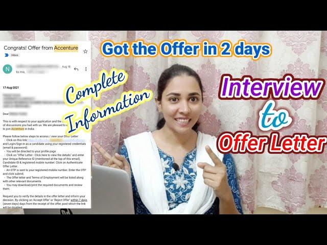 Received Accenture Offer in 2 Days | Complete Interview Process of Accenture | Step by Step Info