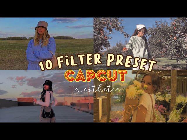 10 CAPCUT FILTER PRESET!  AESTHETIC FILTERS  CAPCUT APP ( ANDROID FRIENDLY ) 