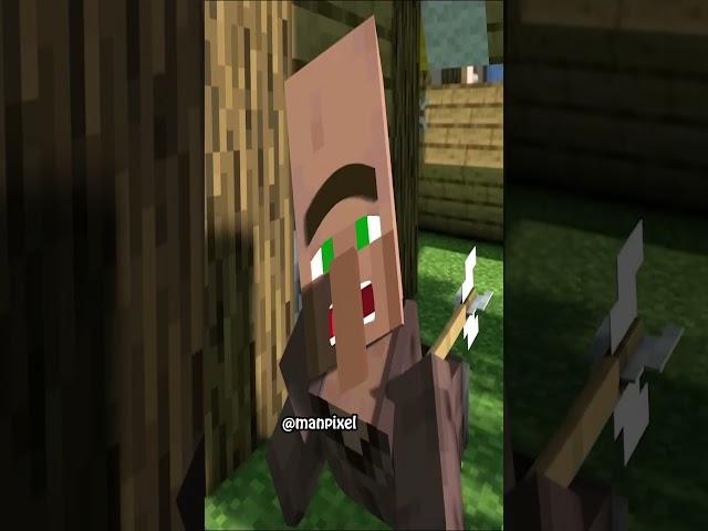 Steve hunts Villager across Servers in Minecraft  (はいよろこんで) #shorts